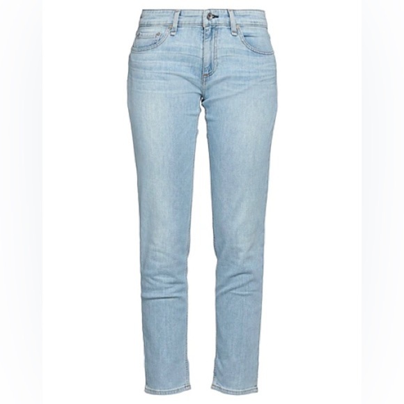 rag & bone Denim - Rag & Bone| Light Blue DRE Slim Fit High Waisted Straight Leg Denim Jeans Sz 26